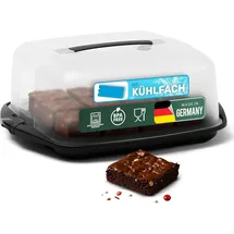 Novaliv 3er-Set Kuchen-Transportbox (Rechteckig 38 x 33 x 15 cm), Aufbewahrungsbox mit Deckel für Kuchen & Torten, Tortentransportbox Tortenglocke Tortenbehälter, Zubehör Box Dessert Aufbewahrung