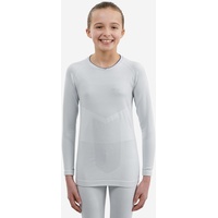Langlaufunterwäsche Shirt Kinder langarm - XC S 500 schwarz, blau|grau, Gr. 116 - 6 Jahre