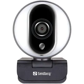Sandberg USB Webcam Pro Silber/Weiß