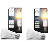 Philips Hue Bundle – 2X White Ambiance 1100 A60 E27 Smart Lampen | Dimmbare LED,