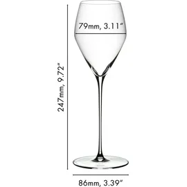 Riedel Veloce Champagnerglas 0,327 l 4er Set