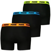 Puma Boxershorts 3er Pack, Black Pop, 2.0 - M