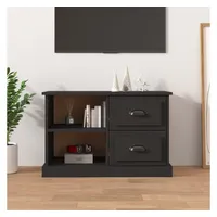 Furnicato TV-Schrank Schwarz 73x35,5x47,5 cm Holzwerkstoff