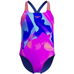 SPEEDO Kinder Schwimmanzug Girls Digital Allover, Cobalt Pop, 128