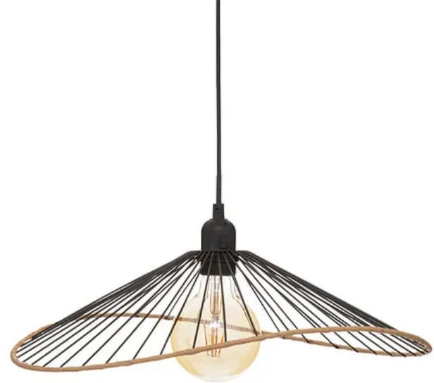 Alara Pendelleuchte Durchmesser 45 cm schwarzes Metall