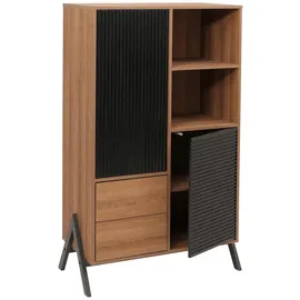 Mendler HWC-O40 Hochschrank 138 x 79 x 40 cm natur MDF/Metall