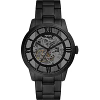 Fossil Herrenuhr Edelstahl schwarz Herren