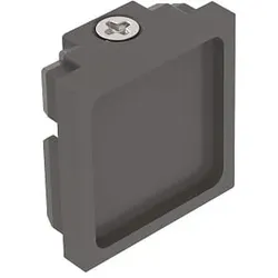 Ideal Lux Endkappe EGO END CAP LOW SENZA FORO, schwarz IDEA-267241
