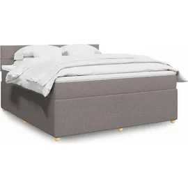 vidaXL Boxspringbett 180 x 200 cm Taupe