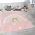 Paco Home Kinderteppich Teppich Kinderzimmer Mädchen Jungs Verschiedene Motive Und Größen, Grösse:80x150 cm, Farbe:Rosa Weiß