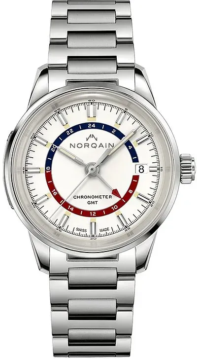 Norqain Herrenuhr Freedom 60 GMT NN2100SG/O211/201SG - silber