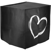 kwmobile Abdeckhaube Heißluftfritteuse  - Weiß Schwarz