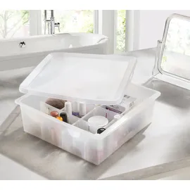 RUCO Aufbewahrungsbox 27 x 10 x 28 cm 10-tlg. transparent