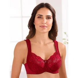 MISS MARY Damen, Gr. 110, Cup B, rot, 79% Polyamid, 13% Elasthan, 8% Polyester, BHs Entlastungs-BH