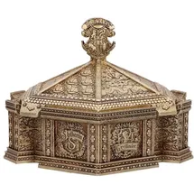 Nemesis Now Harry Potter Schmuckkästchen, Hogwarts, Lunchbox, Gold,