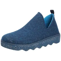 ROHDE Damen Foggia Pantoffeln Pantoletten niedrige Hausschuhe 6124, Größe:EUR 42 - Blau - 42