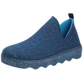 ROHDE Damen Foggia Pantoffeln Pantoletten niedrige Hausschuhe 6124, Größe:EUR 42 - Blau - 42