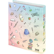 RNK Zeugnisringbuch Schooldoodle, A4 Ringbuch, erweiterbar