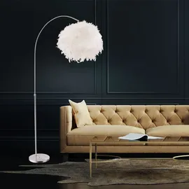 GLOBO Bogenleuchte 8,5W silber/weiß