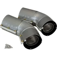 WOLF-Garten Wolf Abgasbogen DN63/96 konzentrisch 45 Grad, für Heizthermen