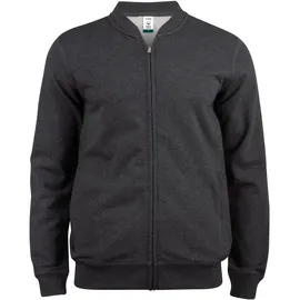 Clique Premium Bio-Baumwoll Sweatjacke Herren 955 - anthrazit meliert S