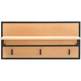 Haku-Möbel HAKU Wandgarderobe Turin Holz braun Eiche