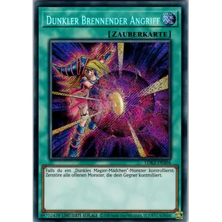 Dunkler Brennender Angriff - LDK2-DES04 - Secret Rare - Deutsch - Legendary Decks II - mit RC-Fieldcenter