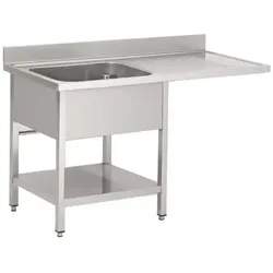 Gastronoble Spültisch Becken links Platz Geschirrspüler 1200 mm