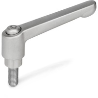 Ganter norm Ganter Normelemente GN 300.5-78-M8-32-IS Edelstahl-Klemmhebel mit Gewindeschraube,
