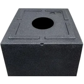 Spetebo Kubus Ø 30 x 80 cm Anthrazit