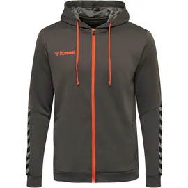 hummel Authentic Kinder Polyester Kapuzenjacke asphalt 116