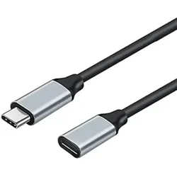 Nylon [USB C] 100W Verlängerungskabel / Datenkabel / Schnellladekabel, 3 m – 4K 60FPS, 10Gbps