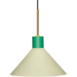 Hübsch Interior - Metall Pendelleuchte, grün / braun