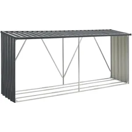 casa.pro Kaminholzregal Kalmar Stahl 352 x 80 x 152 cm Anthrazit