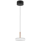 Trio Celeste 1-flg. Ø 22 cm rund braun/weiß Metall/Glas