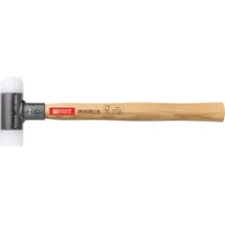 PB Swiss Tools Rückschlagfreier Hammer, mit Nylon-Einsätzen, Hickory-Stiel, 22 mm
