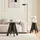 SoBuy Beistelltisch Schwarz Holz 50 x 55 cm