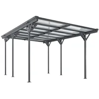 Juskys Carport mit Flachdach 3,05 x 5,03 m anthrazit