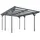 Juskys Carport mit Flachdach 3,05 x 5,03 m anthrazit
