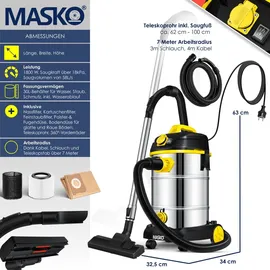 Masko Industriestaubsauger 18252