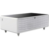 CASO Design Lounge-Tisch Sound & Cool White, Kühlfächer, Soundbar Ladekabel-Anschlüsse, WHITE