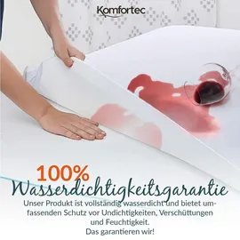 Komfortec Matratzenschoner wasserdicht 120 x 200 cm Weiß