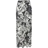 VIVANCE Maxirock Damen Floral Schwarz/Creme 44