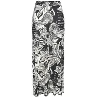 VIVANCE Maxirock Damen Floral Schwarz/Creme 44
