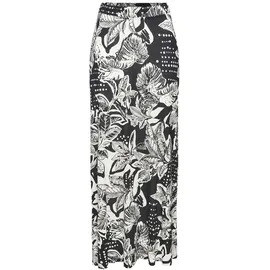 VIVANCE Maxirock Damen Floral Schwarz/Creme 44