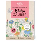 pen2nature Ausmal-Postkarten Blütenzauber 20 St. 100% Recyclingpapier Weiß