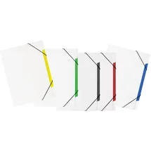 Pagna 41813-00 Ordnungsmappenset Coool white Basic PP 5 Fächer sortiert mit 5 Stück