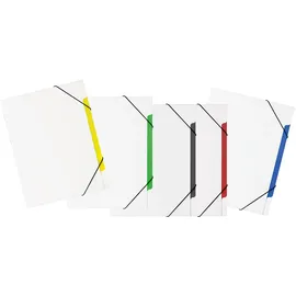 Pagna 41813-00 Ordnungsmappenset Coool white Basic PP 5 Fächer sortiert mit 5 Stück
