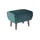 Soho Hocker Ellinor 56 x 46 x 41 cm türkis/petrol