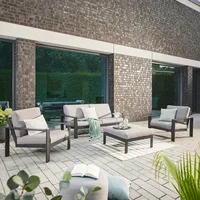 Home Deluxe Sitzgruppe Rio L grau